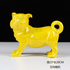 狗摆件陶瓷狗工艺品生肖摆件狼狗SN5014