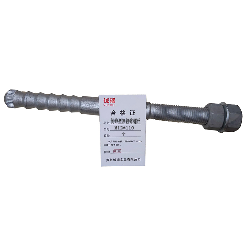 钺瑞倒锥型热镀锌螺丝M12*110/个