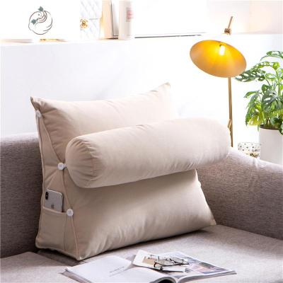 单人沙发床头靠垫可拆洗办公室床上靠枕北欧三角靠背护腰榻榻米舒适主义