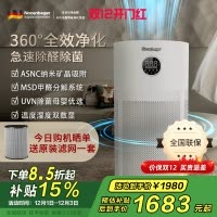 诺森柏格(Nocenbeger)[国家补贴]空气净化器高效分解除甲醛细菌家用新房除异味pm2.5负离子净化器G6Plus