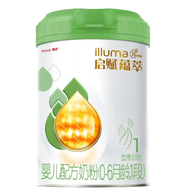 惠氏启赋有机蕴萃1段810克*1罐 婴儿配方奶粉 惠氏启赋1段(0-6个月)