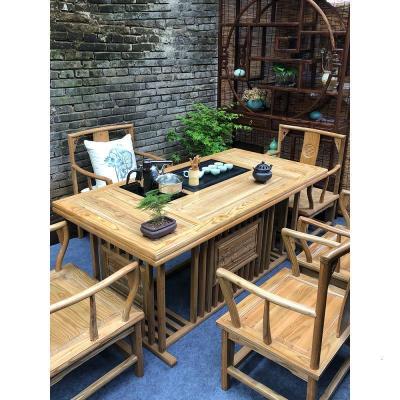 森美人茶桌椅组合实木新中式茶几小户型家用整装茶艺喝茶功夫泡茶桌茶台