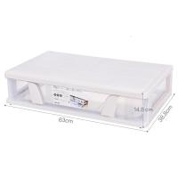 家柏饰(CORATED)扁平床底收纳箱塑料床下整理箱抽屉式收纳盒衣柜衣物储物箱子滑轮