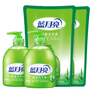 蓝月亮 洗手液500g*2瓶+500g*2袋补充装 芦荟抑菌洗手液 清洁抑菌 滋润清爽保湿 温和不刺激 抑菌率99.9%