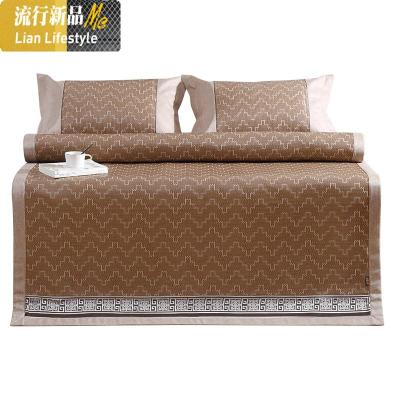 凉席1.8m床折叠三件套竹加厚藤席空调席子1.5米学生1.2单人 三维工匠