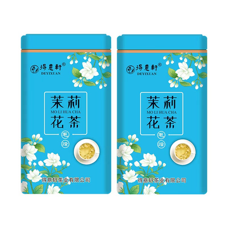 得意轩 茉莉花茶 毛峰 特级 100g 罐