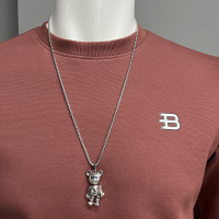 男士圆领长袖体恤修身打底衫套头字母秋冬新款简约时尚潮流上衣潮