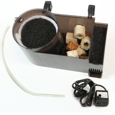 乌龟缸低水位过滤器 抽水泵换水器过滤增氧循环四合一 鱼缸过滤器