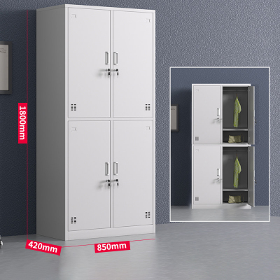 质凡 ZF-DZGYG323四门更衣柜0.6mm厚度储物柜 900*420*1800