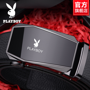 花花公子新款正品真皮男士皮带自动扣头层牛皮男腰带商务休闲裤带