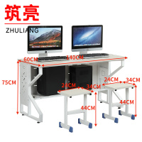 筑亮 双人办公桌 BZ140+2椅 套