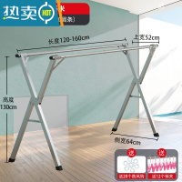 敬平晾衣架落地折叠卧室内家用室外阳台置物架挂凉衣服晒被子宿舍器 加强1.6米双杆款[可伸缩]送32晾晒神器 大