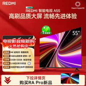 小米(MI)REDMI智能电视A55 一级能效55英寸144Hz高刷液晶彩电 大存储2GB+32GB L55RB-RAE