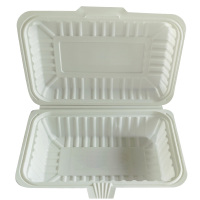 金迪乐一次性带盖连体饭盒300个450ml打包盒175*115*55mm/件