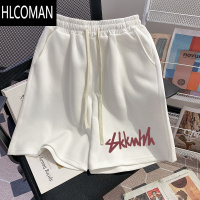 HLCOMAN美式复古休闲运动短裤男夏季2025新款宽松潮牌五分裤青少年中裤潮