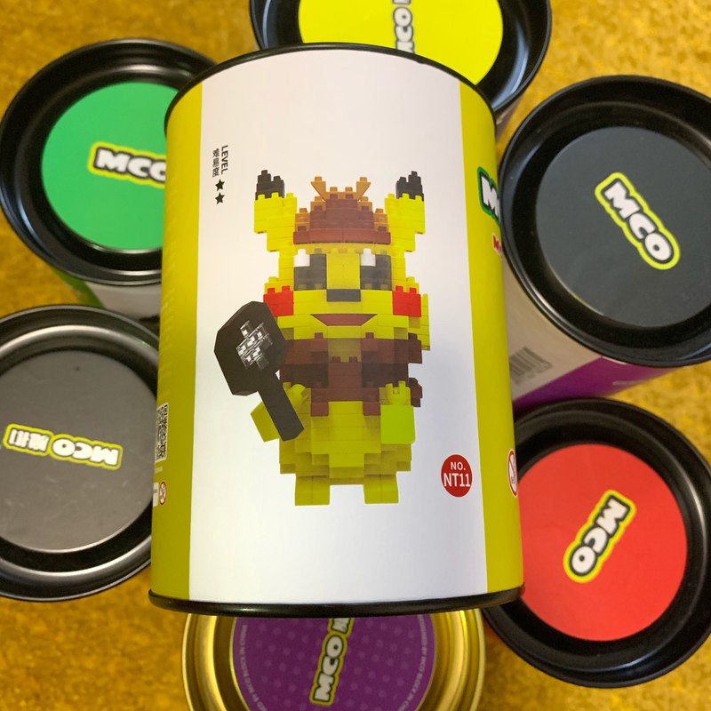 2020款linkgo微钻小颗粒拼装复联蜘蛛侠积木海贼王马里奥火影手办 浅