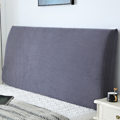 全包床头套罩 床头罩软包床靠背罩防尘保护套简约现代北欧 深灰色 2.0米(适合1.9-2.1米床头使用)