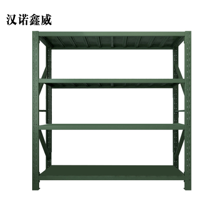 汉诺鑫威消防铁锹镐农具摆放架安保装备器材存放架军绿色拆装盾牌货架2米长存放架2000*600*2000