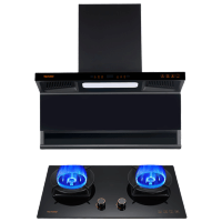 Haotaitai烟灶套装XK05+X407液化气 22m³大风量变频电机1050Pa大静压4.8kW大火力左灶防干烧