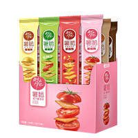 洽洽喀吱脆薯片铁板烧烤味35g*6包嘎吱脆薯脆办公室网红零食小吃休闲食品大礼包批发