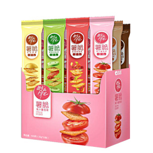 洽洽喀吱脆薯片铁板烧烤味35g*6包嘎吱脆薯脆办公室网红零食小吃休闲食品大礼包批发