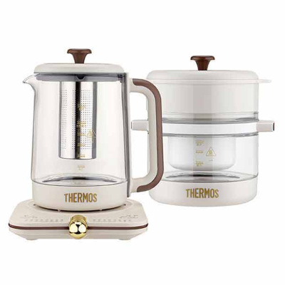 膳魔師养生壶套装2件套极简外观小巧精致防烫把手设计EHA-1631E