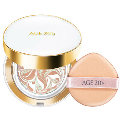 AGE20'S韩国爱敬气垫BB霜粉底霜 粉底/遮瑕滋养保湿持久水润提亮肤色隐形毛孔持久不脱妆12.5g*2 白盒13#