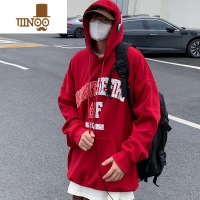 YANXU2023新款卫衣男潮牌oversize美式感连帽宽松情侣休闲外套