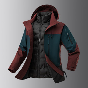 2025年男款秋冬季保暖三合一两件套羽绒服保暖抗寒可脱内胆