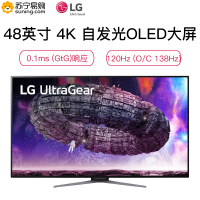 LG 47.5英寸 OLED 4K 138Hz(超频) 0.1ms (GtG) AGLR HDMI2.1 PS5 XBOX HDR 游戏 电竞 显示器 48GQ900