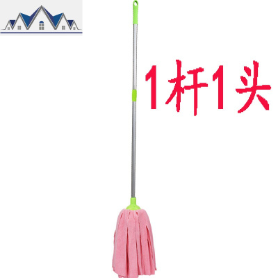 超细纤维拖把自拧水拖把圆头墩布毛巾布吸水布条家用地拖普通老式 三维工匠
