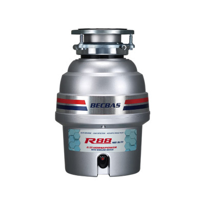 [变频]贝克巴斯垃圾处理器R88 家用厨房食物垃圾处理器水槽厨余粉碎机 自动关机 变频调节 无线开关