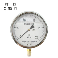 祥屹 耐震压力表 YTN150 0-25Mpa 块