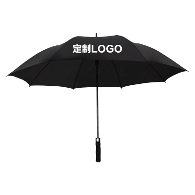 翌嘉 YJ5081604 全纤维单层雨伞 可定制logo可印图案 黑色 伞直径135cm 10把起订