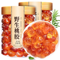 再春堂 桃胶 桃花泪 250克/瓶 精选桃胶 保健茶饮 可搭配雪燕皂角米组合 免洗易泡发 瓶装