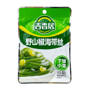吉香居麻辣香辣野山椒芝麻海带丝下饭菜咸菜开味小菜四川泡菜88g*10