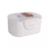 茶花 大号双层饭盒1420毫升 18.4*14.5*10.1cm /个