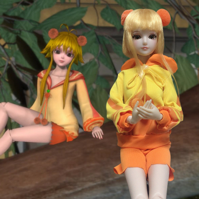正品仿真娃娃女孩60cm洋娃娃灵冰公主罗丽萝莉精灵仙子玩亮彩29CM2衣1鞋-送支架-29厘米娃娃防伪码可验真伪
