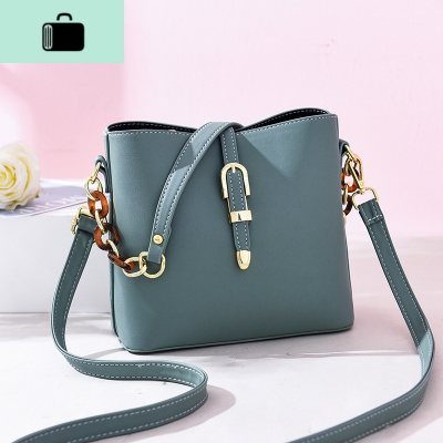 2020夏季小包包女2019新款时尚潮网红斜挎包ins百搭单肩水桶女包NEW LAKE女斜挎包