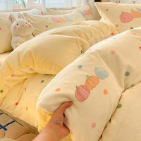 冬季加厚牛奶绒被套单件双面加绒法莱珊瑚绒儿童被罩150x200x230