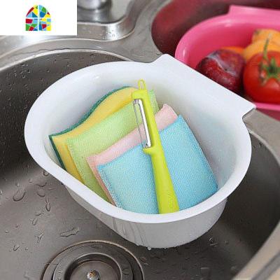 厨房水沥水挂篮塑料洗菜盆碗碟架家居多功能漏水蔬菜水果篮 FENGHOU 玫红洗菜篮洗菜篮