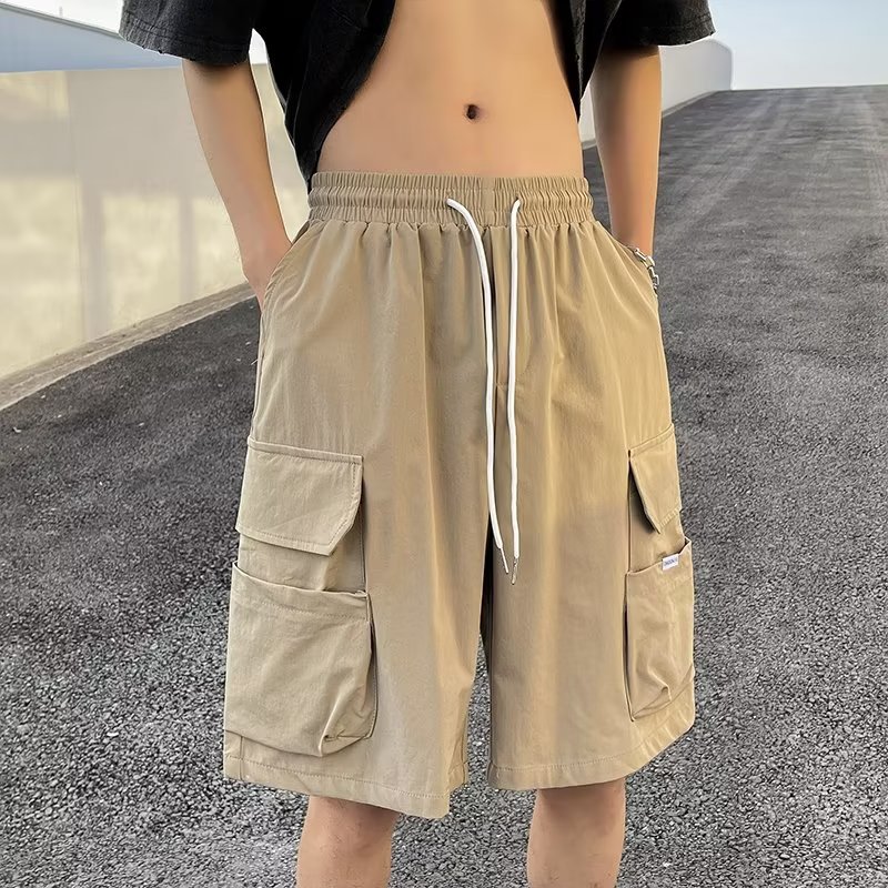 夏季工装短裤男款美式高街潮牌宽松百搭中裤复古短裤