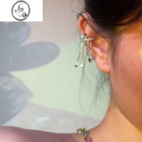 JiMi流苏小蝴蝶耳骨夹无耳洞女小众设计高级感ins简约个性耳环耳饰夏