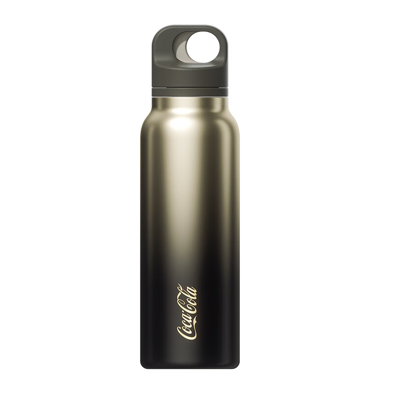 格沵 运动保温杯 316不锈钢水杯单手弹盖杯子 黑GE-CK24AW-B96 600ml