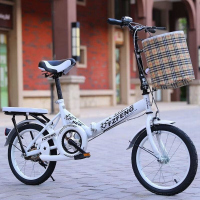新款女式儿童自行车折叠减震通勤20寸16寸中大小学生男女迷你单车
