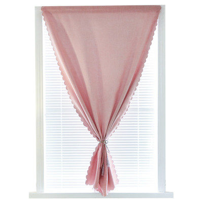 美帮汇全遮光窗帘布 2021新款免打孔安装 魔术贴粘贴式少女遮阳北欧简约