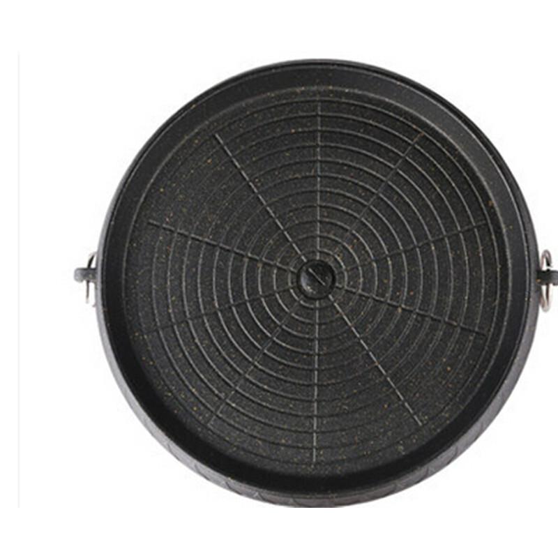 韩式卡式炉烤盘麦饭石便捷家用户外烧烤炉烤肉盘烤肉锅