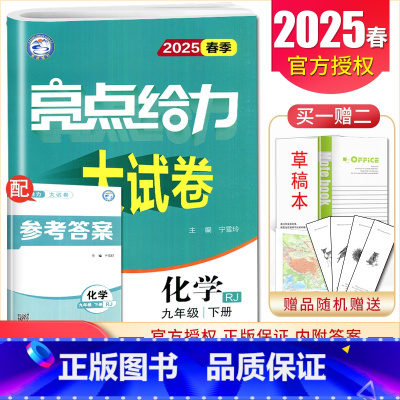 [9下]化学 人教版 九年级下 [正版]2025亮点给力大试卷七八九年级上下册语文数学英语物理化学人教版苏科译林江苏78