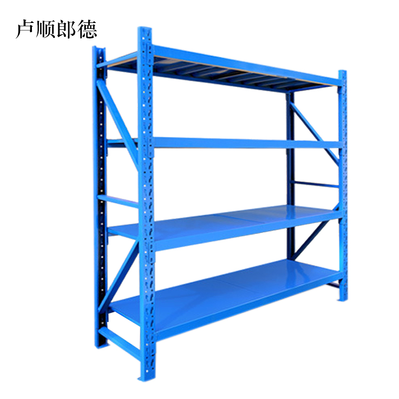 卢顺郎德承重500kg货架置物架钢制货架主架长200宽50高200CM