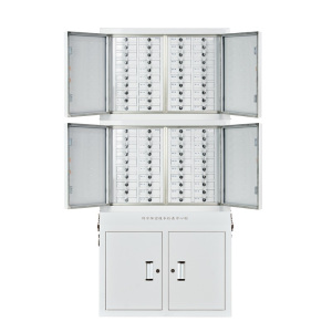 易企采 80格组合落地款手机会议室考场抽屉式带锁手机寄存放柜 80格组合落地款